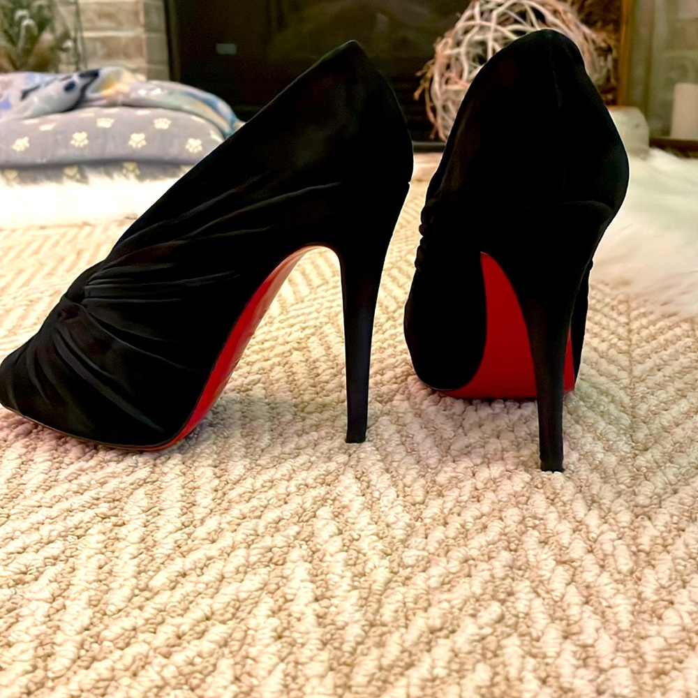 Christian Louboutin black booties